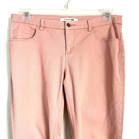 Forever 21 Peach Cotton Lightweight Tapered Jeans 34 x 28 - Picture 3 of 11